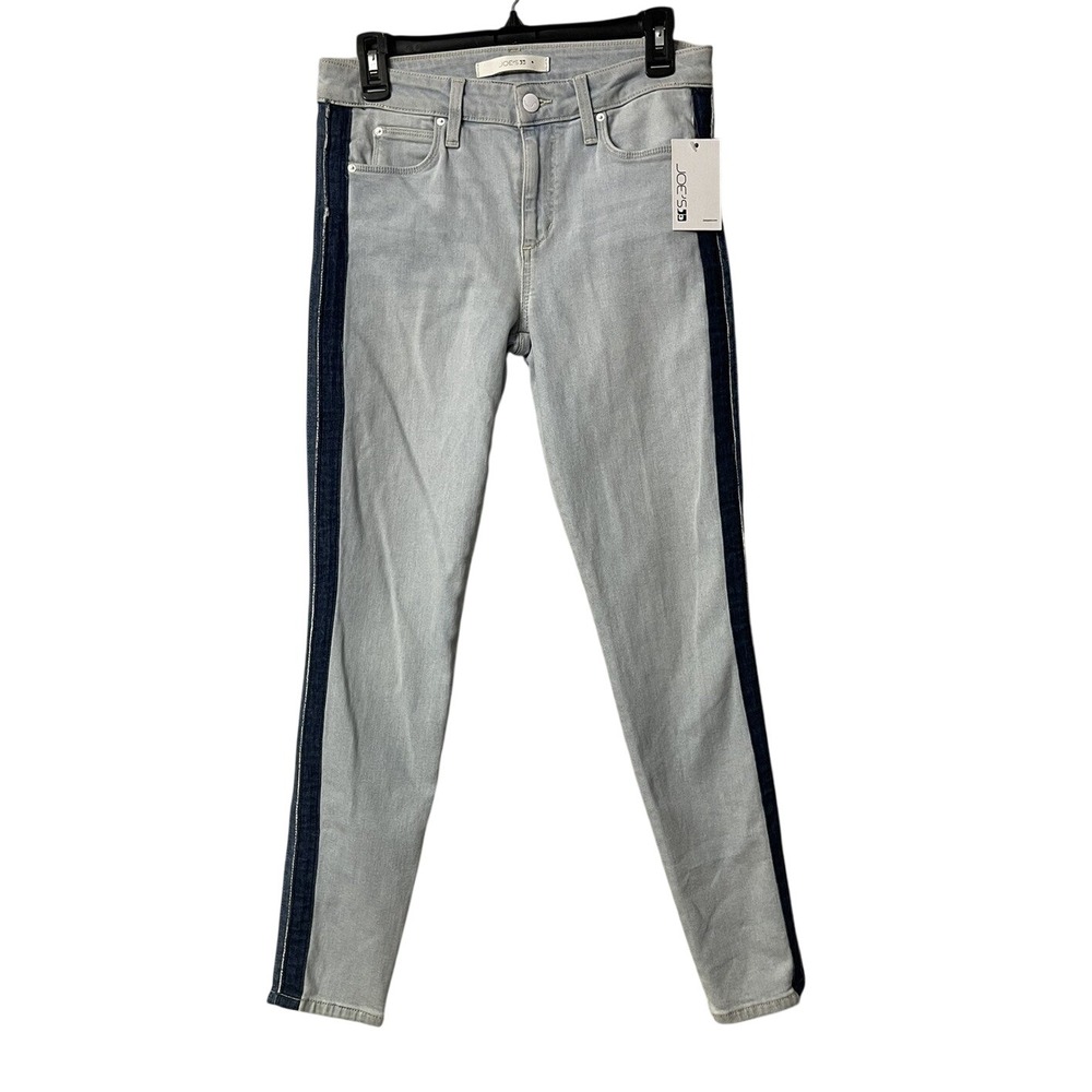 NWT Joes Jeans Lois Icon Ankle Striped Side Womens Juniors Jeans Denim Size 28